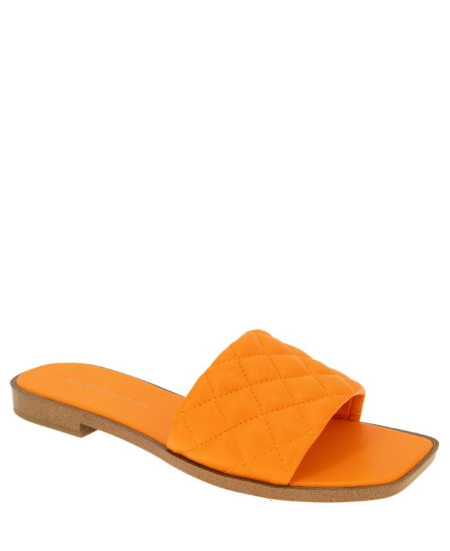 Photo 1 of BCBGeneration Women's Laila Flat Sandal - Tangerine SIZE 6.5