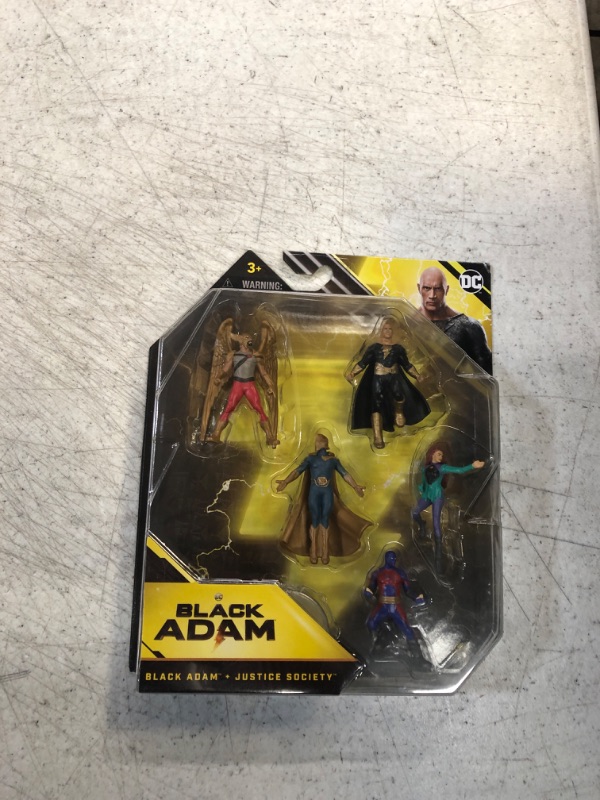 Photo 2 of DC Comics, Black Adam Justice Society Set 5-Pack, 2-Inch Action Figures with Stands, Black Adam Movie Collectible Kids Toys, Ages 3 and Up