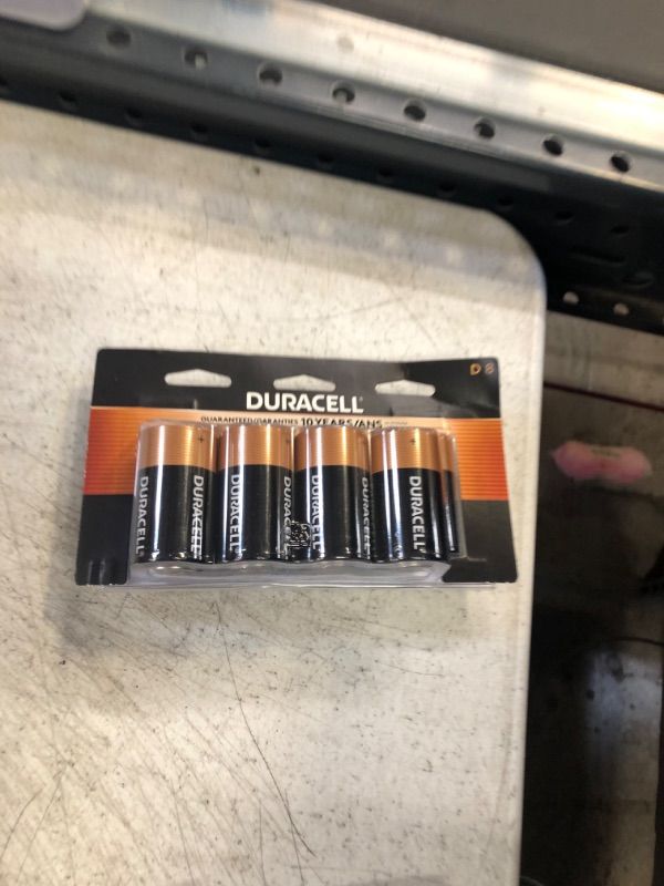 Photo 2 of Duracell Coppertop D Batteries, 8 Count Pack, D Battery with Long-lasting Power, All-Purpose Alkaline D Battery for Household and Office Devices