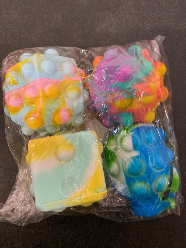 Photo 1 of 4 PCS Lighting Pop Fidget Toys Its Ball Toy Stress Balls It Pop Fidgets Pack Party Favors for Kids Toys Autism Sensory Toys Bulk Squeeze Toys Toddler Toys for Boys Adult Stress Relief Easter Basket Stuffers
