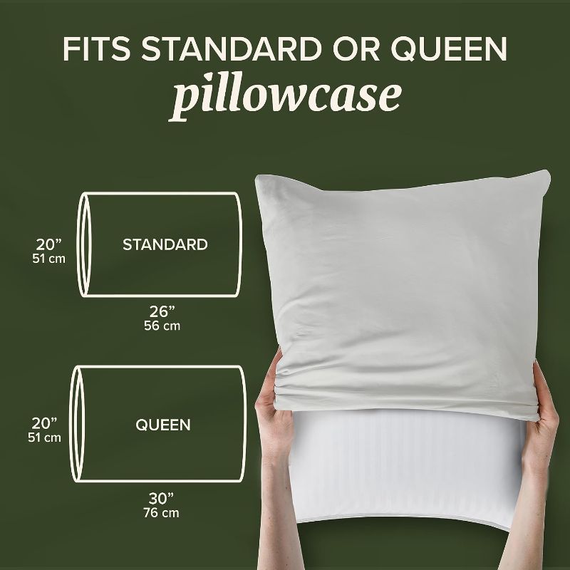 Photo 4 of Beckham Hotel Collection Bed Pillows Standard / Queen Size Set of 1 - Down Alternative Bedding Gel Cooling Pillow for Back, Stomach or Side Sleepers
