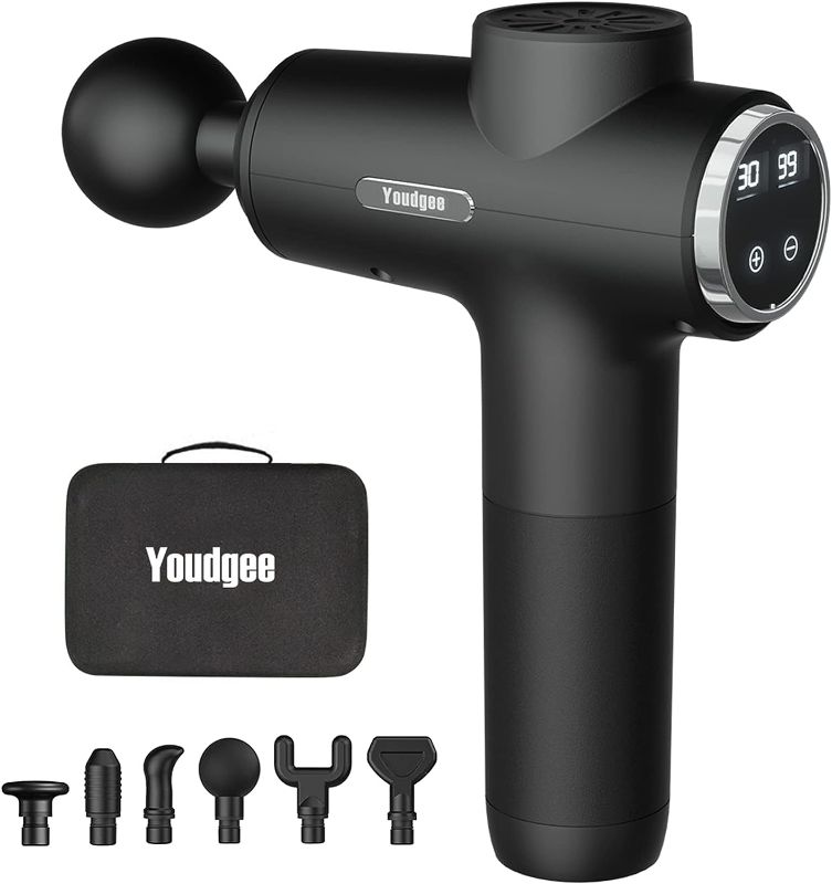 Photo 1 of Youdgee Massage Gun Deep Tissue for Muscles, Back, Neck, Shoulder, Leg Pain Relief – Percussion Massage Gun for Athletes Body Massager Tool
