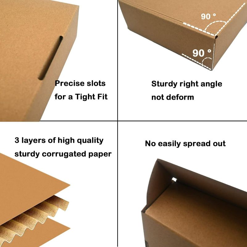 Photo 4 of (6x6x2) 25 Pack Small Shipping Boxes for Business, Corrugated Small Cardboard Boxes for Shipping, Recyclable Packaging Boxes, Mailer, Gift Packing, Crafts Packing, Jewelry Boxes Shipping (6x6x2) NEW