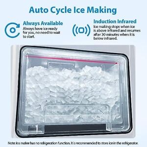 Photo 4 of Aeitto Nugget Ice Maker Countertop, 55 lbs/Day, Chewable Ice Maker, Rapid Ice Re
