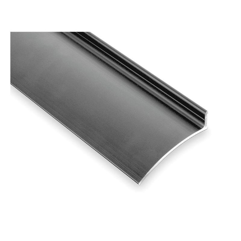 Photo 1 of Black Rubbre Edging for Doorway-  Door Top Weatherstrip, Clear Anodized Aluminum
