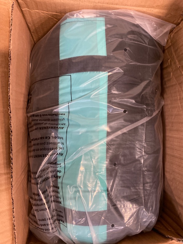Photo 5 of TETON Sports Cascade Double Sleeping Bag; Lightweight, Warm and Comfortable for Family Camping, Teal, 87" x 60"
