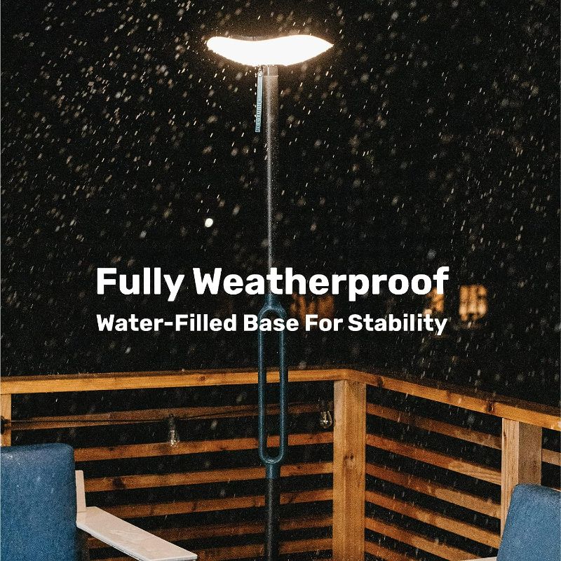 Photo 4 of Nocturne Outdoor Solar Floor Lamp with Bluetooth Speaker | 100% Solar Powered | Fully Weatherproof | for Patios, Decks, Outdoor Spaces | Firefly 2.0 (Light + Sound)
