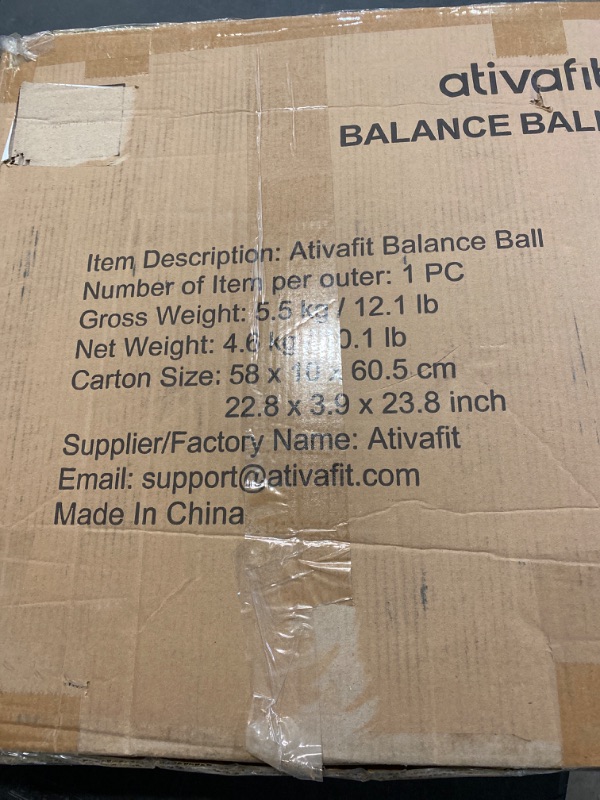 Photo 7 of ATIVAFIT Balance Ball Half Exercise Ball Balance Trainer Inflatable Yoga Ball for Home Gym Workouts Core Strength Fitness Half Ball with Resistance Bands, Pump, Support to 660 lbs
