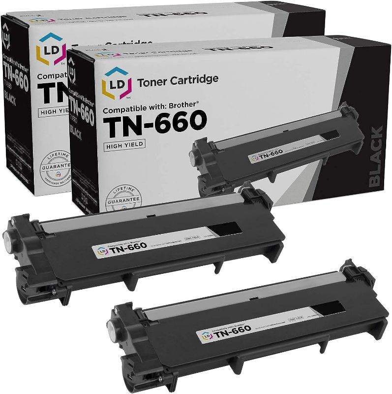 Photo 1 of 1 PACK- LD Compatible Toner Cartridge Replacement for Brother TN660 TN-660 TN 660 TN630 High Yield use in HL-L2380DW HL-L2300D DCP-L2540DW L2540DW MFC-L2700DW MFC-L2685DW MFCL2700DW (Black, 1-Pack)
