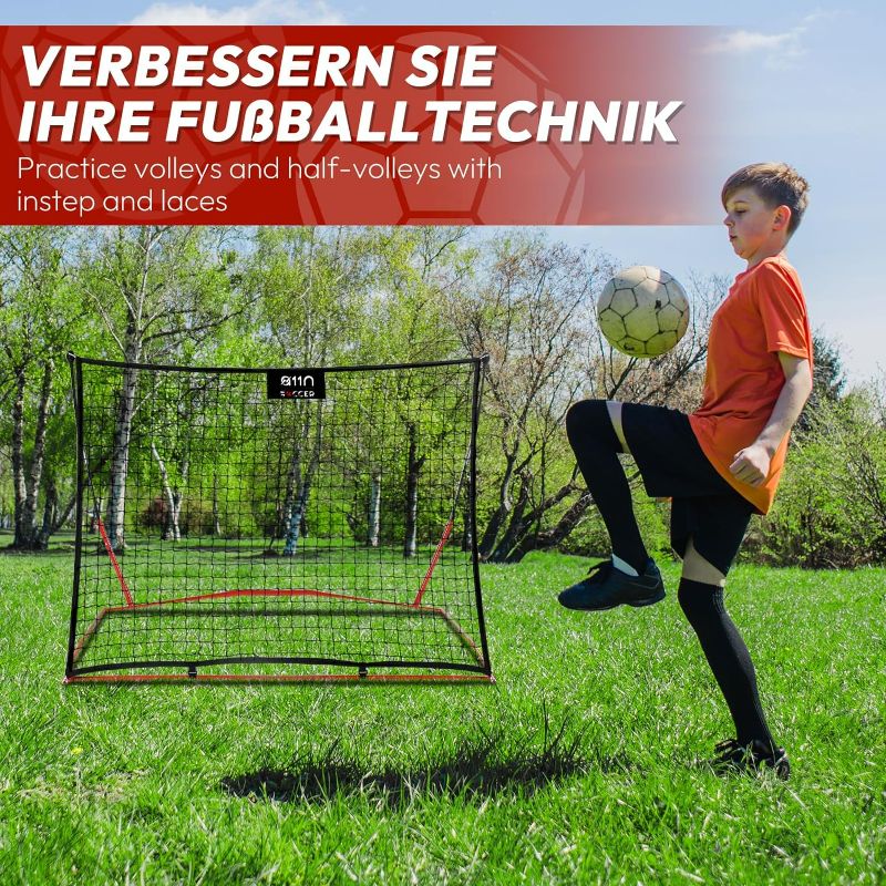 Photo 4 of A11N Soccer Training Equipment - 7 ft x 5ft Portable Soccer Rebounder for Team or Solo Soccer Training
