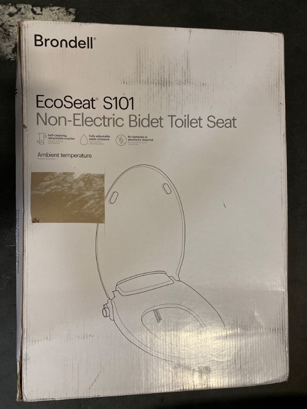 Photo 7 of Brondell Bidet Toilet Seat, Non-Electric Swash Ecoseat, Fits Elongated Toilets, White - Dual Temperature, Dual Nozzle System - Bidet with Easy Installation
