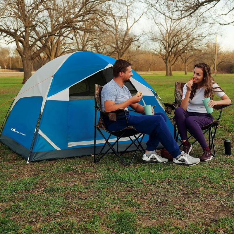 Photo 4 of MOON LENCE 2/4 Person Tent for Camping,Waterproof Tent for Backpacking,Outdoor Dome Tent with Windproof
