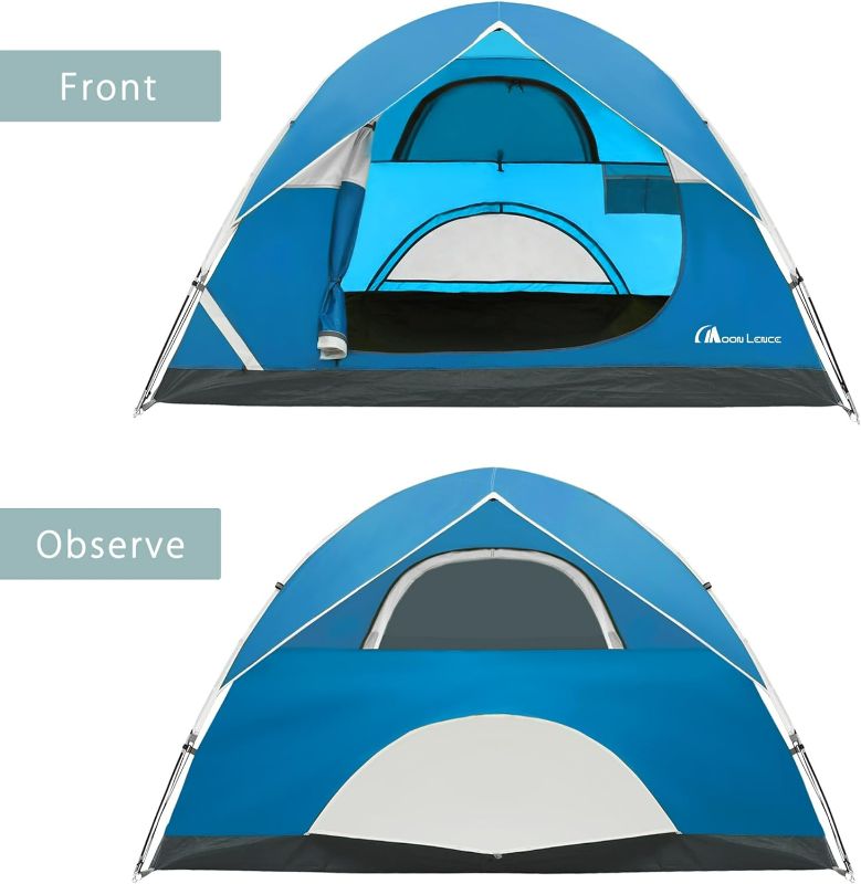 Photo 2 of MOON LENCE 2/4 Person Tent for Camping,Waterproof Tent for Backpacking,Outdoor Dome Tent with Windproof
