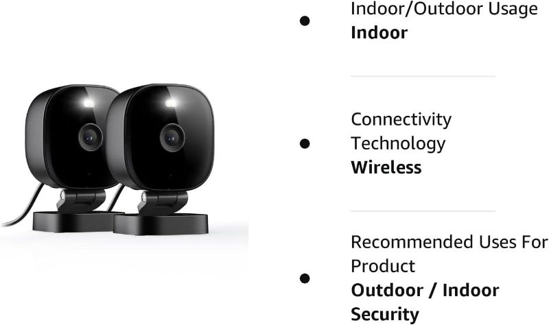 Photo 6 of VIMTAG Mini G3 Security Camera Outdoor/Indoor with Spotlight, Plug-in 2.5K/4MP HD Full-Color Night Vision Home Cam with AI Human Detection, Cloud/SD Card Storage, Support Alexa & 2.4Ghz WiFi (Black)
