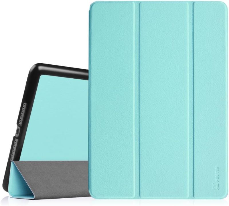 Photo 1 of Fintie Case for iPad Air 2 9.7" - [SlimShell] Ultra Lightweight Stand Smart Protective Case Cover with Auto Sleep/Wake/ Clear Back Cover Feature for iPad Air 2, Blue
