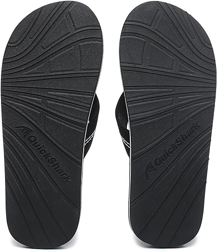Photo 5 of Quickshark Mens Flip Flops Leather Thong Sandals Arch Support Beach Slippers
