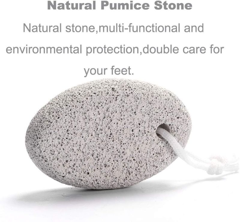 Photo 1 of Pumice Stone for Feet Callus Remover (1Pc) - Foot Pumice Stone for Heavy Callused Feet Hands & Dead Skin - Natural Pumice Stones for Feet Foot Scrub for Pedicure & Cracked Heels
