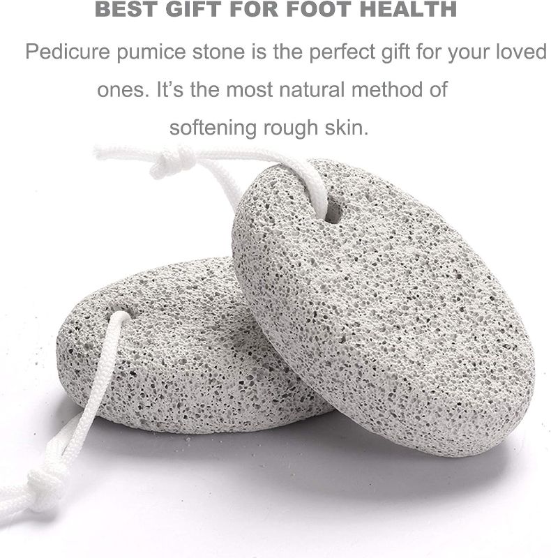 Photo 3 of Pumice Stone for Feet Callus Remover (1Pc) - Foot Pumice Stone for Heavy Callused Feet Hands & Dead Skin - Natural Pumice Stones for Feet Foot Scrub for Pedicure & Cracked Heels
