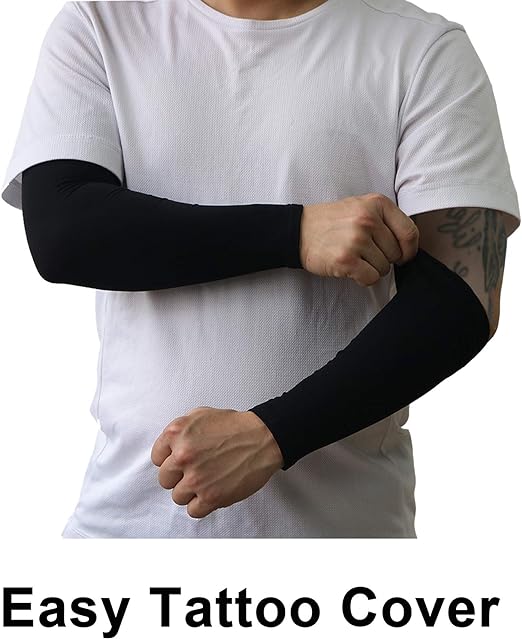 Photo 4 of PFFY UV Protection Cooling Arm Sleeves for Men and Women UPF 50 Sun Sleeve
