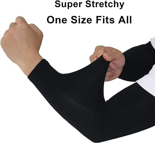 Photo 2 of PFFY UV Protection Cooling Arm Sleeves for Men and Women UPF 50 Sun Sleeve
