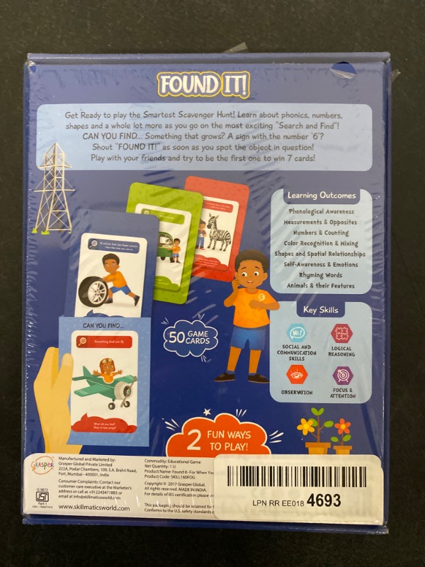 Photo 7 of Skillmatics Card Game - Found It Indoor, Scavenger Hunt for Kids, Boys, Girls, and Families Who Love Board Games and Educational Toys, Stocking Stuffer, Travel Friendly, Gifts for Ages 4, 5, 6, 7
