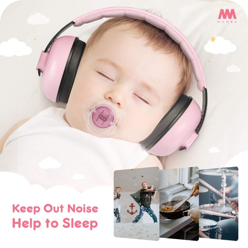 Photo 5 of Mumba Baby Ear Protection Noise Cancelling Headphones for Babies and Toddlers Baby Earmuffs - Ages 3-24+ Months
