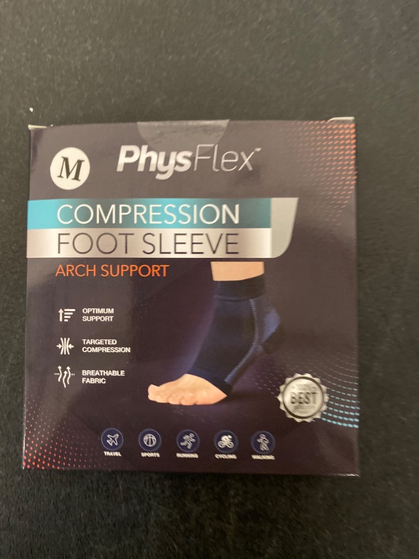 Photo 7 of PhysFlex Compression Socks for Plantar Fasciitis, Achilles Tendonitis Relief - Ankle Compression Sleeve for Heel Spurs, Foot Swelling & Fatigue - Arch Support Brace for Everyday Use

