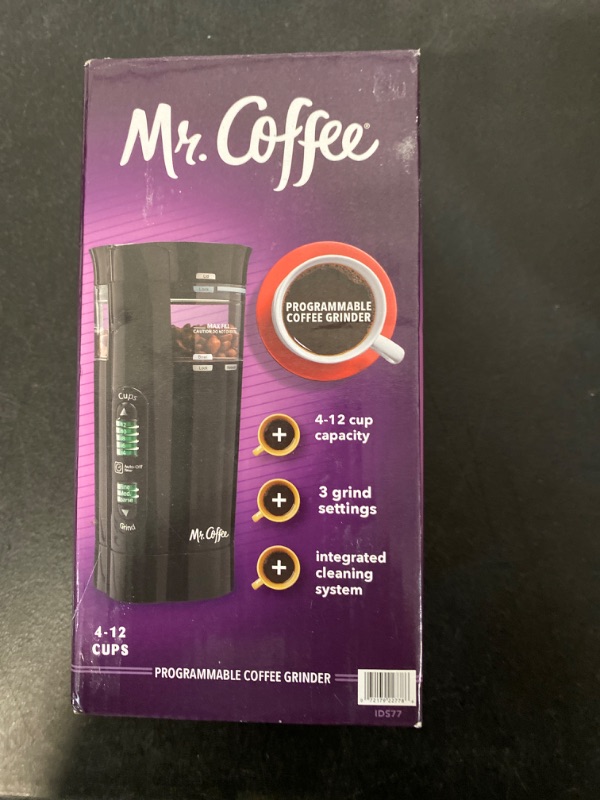 Photo 7 of Mr. Coffee 12 Cup Electric Coffee Grinder with Multi Settings, Black, 3 Speed - IDS77
