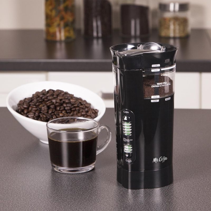 Photo 4 of Mr. Coffee 12 Cup Electric Coffee Grinder with Multi Settings, Black, 3 Speed - IDS77
