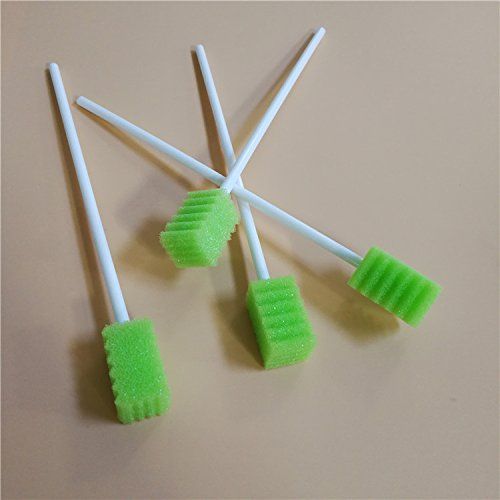 Photo 2 of MUNKCARE Dental Swabs Unflavored Swabsticks-Oral Cavity Cleaning Mouth Swab, Tooth Shaped, Untreated Unflavored, Box of 100 Counts (Fruit Green)

