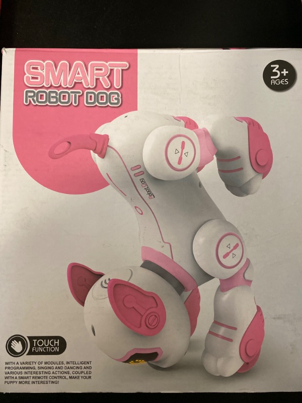 Photo 8 of VATOS Remote Control Robot Dog Toy for Kids - Interactive Touch & Follow 17 Functions Robot Dog Pet, Programmable Smart Walking Puppy Intelligent Dancing RC Robot Toys for Girls 3-12 Birthday Gifts
