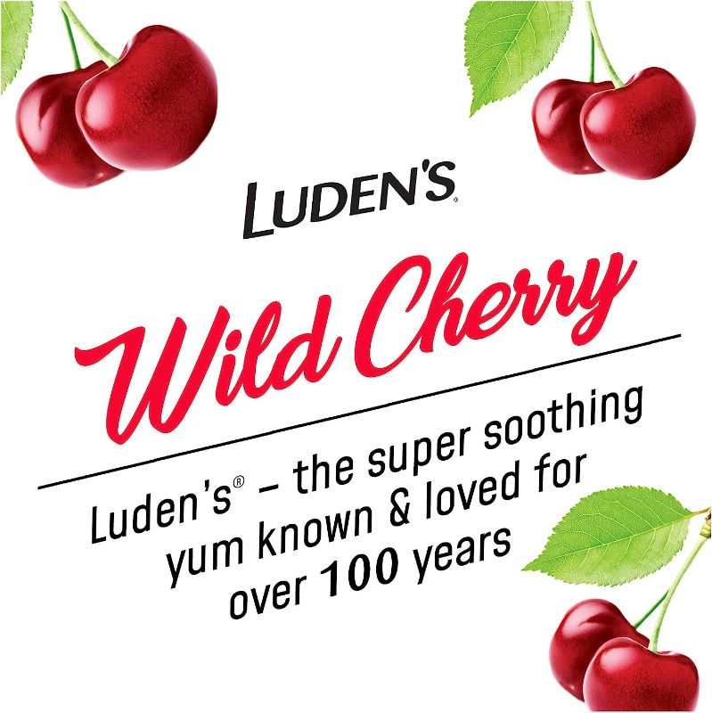 Photo 2 of Ludens Deliciously Soothing Throat Drops, Wild Cherry Flavor, 90 Count
