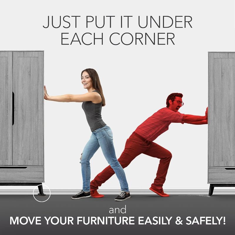 Photo 4 of Felt Furniture Sliders Hardwood Floors X-PROTECTOR – 24 PCS 2 1/2 inch Furniture Sliders – Heavy Duty Felt Sliders Hard Surfaces – Move Your Furniture Easily & Safely!
