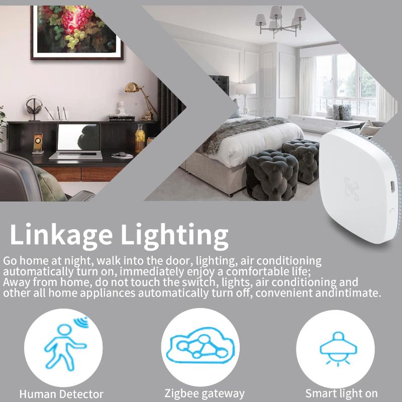 Photo 2 of MmWave Breathing Presence Sensor,WiFi Millimeter Wave Radar Detection Sensor,No Hub Needed,Sensing Human Movement and Static Presence
