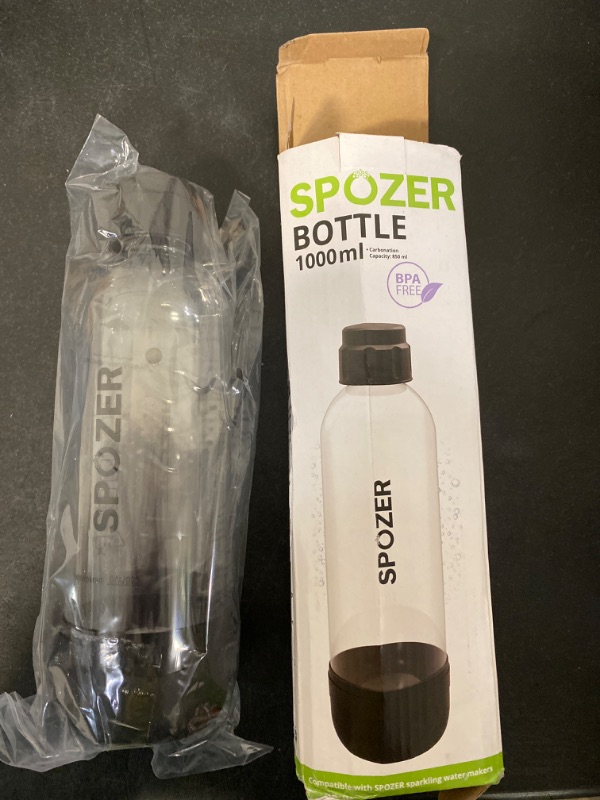 Photo 6 of SPOZER Extra Carbonating Bottles For Sparkling Water Makers, 1-Liter Carbonating Bottles, BPA-free, One Can
