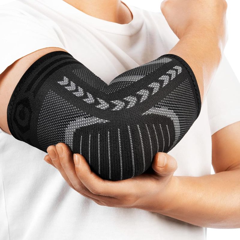 Photo 1 of CAMBIVO Pack Tennis Elbow Brace for Tendonitis and Tennis Elbow,Golfers Elbow, Arm Compression Sleeves for Women and Men, Forearm Support Pads for Weightlifting, Basketball and Workout (Size XL