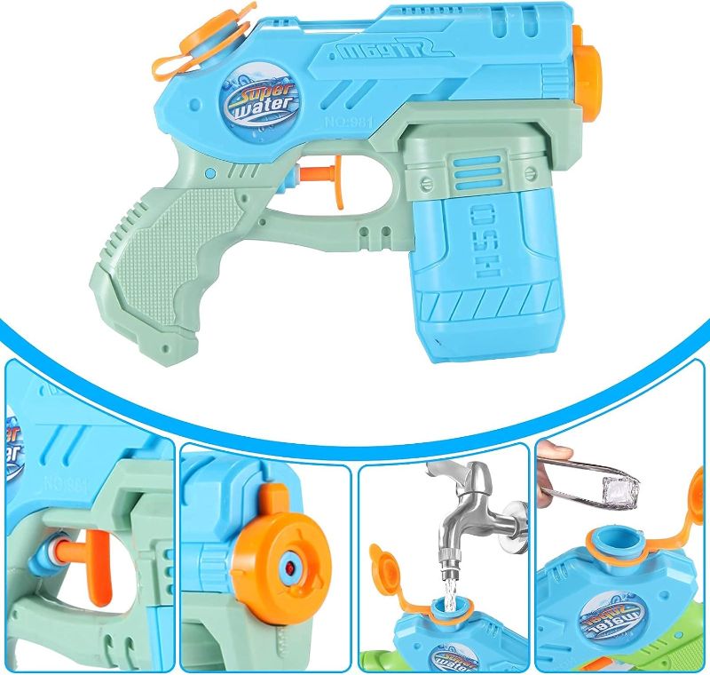 Photo 3 of AESGOGO 1 PC Pack Kids Squirt Water Guns, Water Pistol for Toddlers, 220CC Soaker Blaster Outdoor Water Toys for 3 4 5 6 7 8 Year Old Boys Girls Beach Pool Yard Summer Fun.
