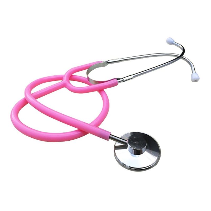 Photo 1 of MorTime Dual Head Stethoscope, Real Working Stethoscope for Kids Cosplay, Educational Equipment, Pink (1 pc)
