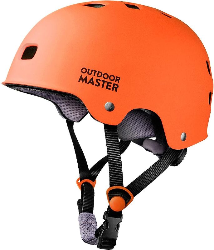 Photo 1 of OutdoorMaster Skateboard Cycling Helmet - Two Removable Liners Ventilation Multi-Sport Scooter Roller Skate Inline Skating Rollerblading for Kids, Youth...
