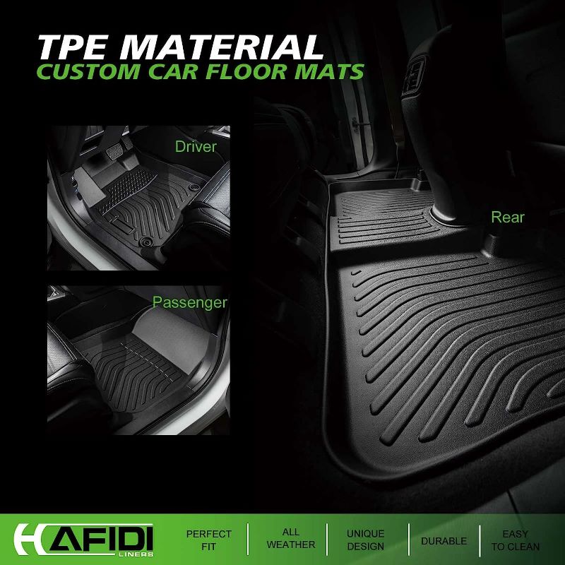 Photo 1 of LASFIT-  4 PCS  Universal Floor Mats  All Weather Protection TPE Heavy Duty Automotive Floor Liners Front& 2nd Row Accessories- Model Unkown / Large Vehicle/ COULD BE MISSING PARTS