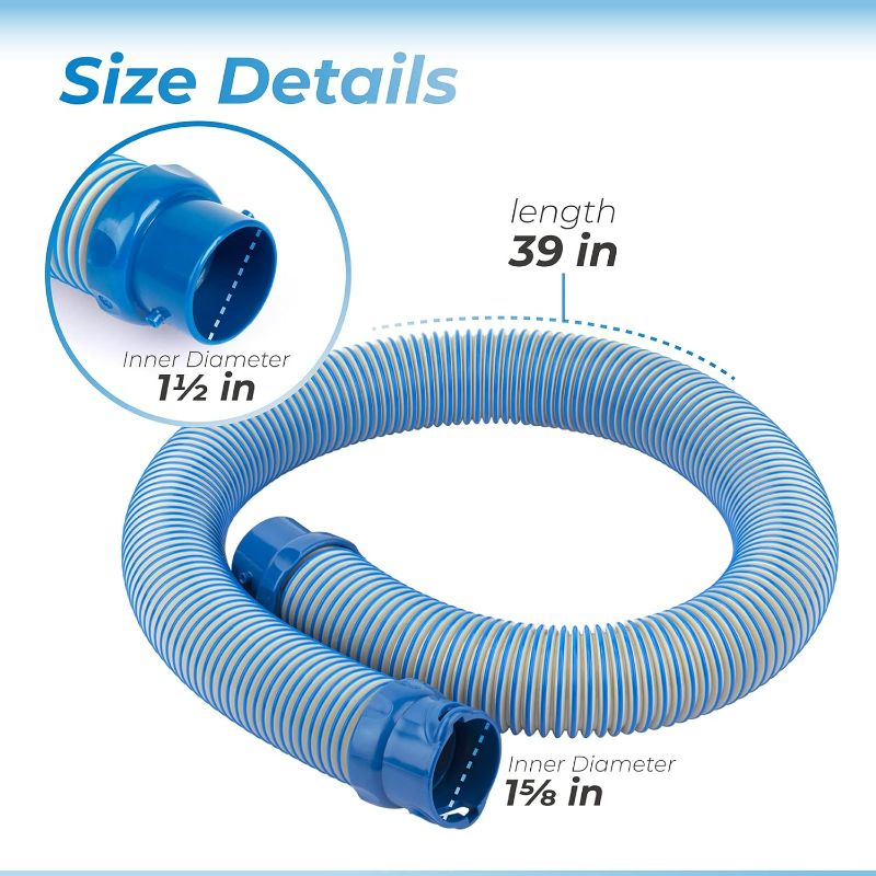 Photo 1 of ANTOBLE 39 Inch R0527700 Pool Vacuum Hose Twist Lock Hose Replacement Parts for Zodiac Baracuda MX6 MX8 Pool Cleaner (1 PC Pack)
