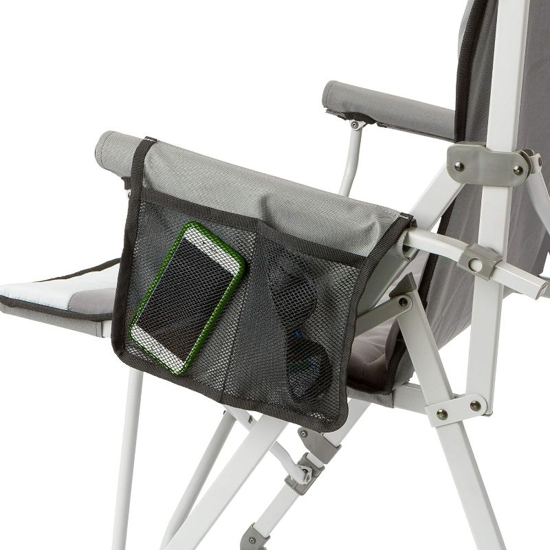 Photo 3 of CORE 40021 Equipment Folding Padded Hard Arm Chair with Carry Bag, steel, polyester, Gray
