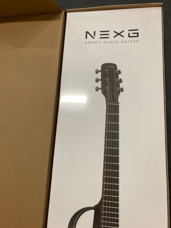 Photo 6 of Enya NEXG Acoustic-Electric Carbon Fiber Audio Guitar Smart Acustica Guitarra for Adults with 50W Wireless Speaker, Preamp, Wireless Microphone, Hi-Fi Monitor Earphones, Strap, and Case(Black)
