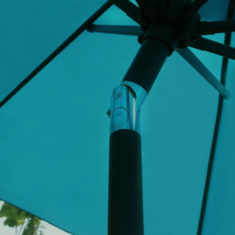 Photo 3 of SUNNYGLADE- Durable Patio Umbrellas with 32LED Lights 9FT (Turquoise)
