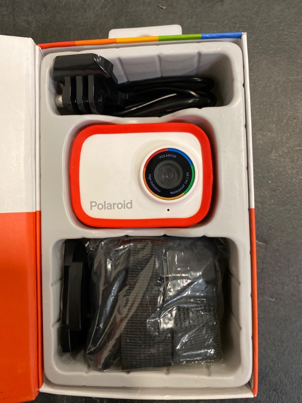 Photo 7 of Polaroid Sport Action Camera 720p 12.1mp, Waterproof Camcorder Video Camera with Built in Rechargeable Battery and Mounting Accessories, Action Cam for Vlogging, Sports, Traveling
