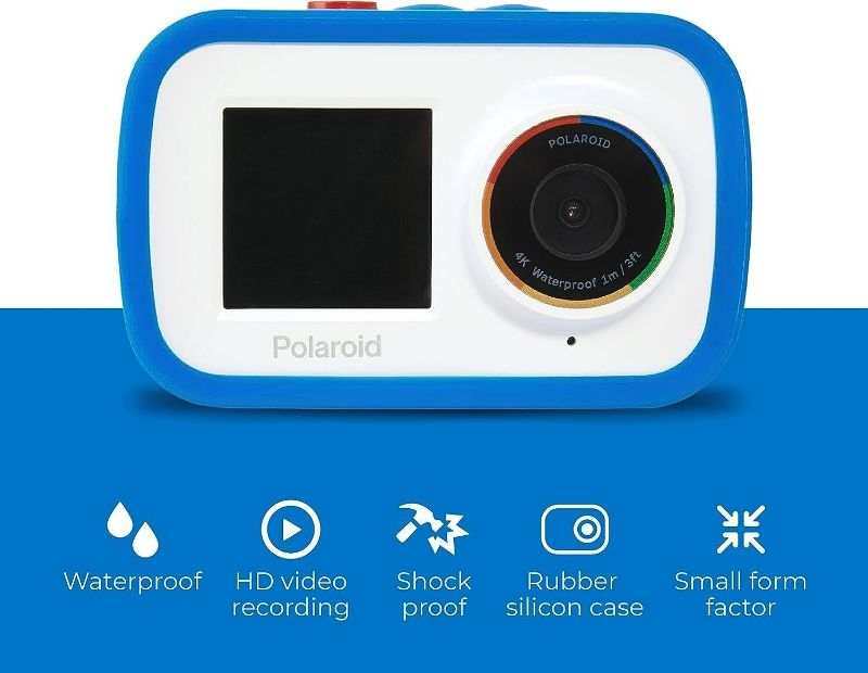 Photo 1 of Polaroid - Pro Cam ID922-BLU 4K Video 18.0-Megapixel Action Digital Camera - Blue
