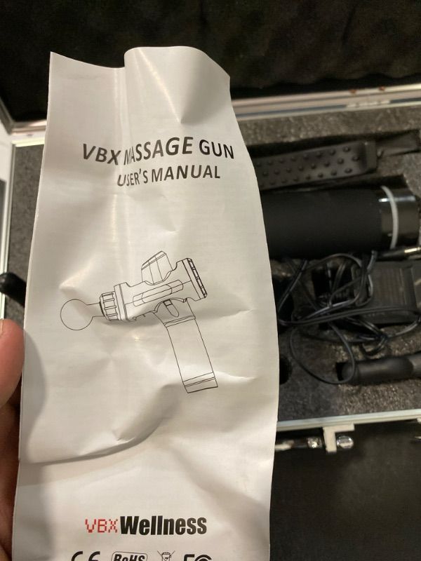 Photo 2 of VBX 8-Piece Massage Gun- ITEM MAY BE USED / MISSING PARTS