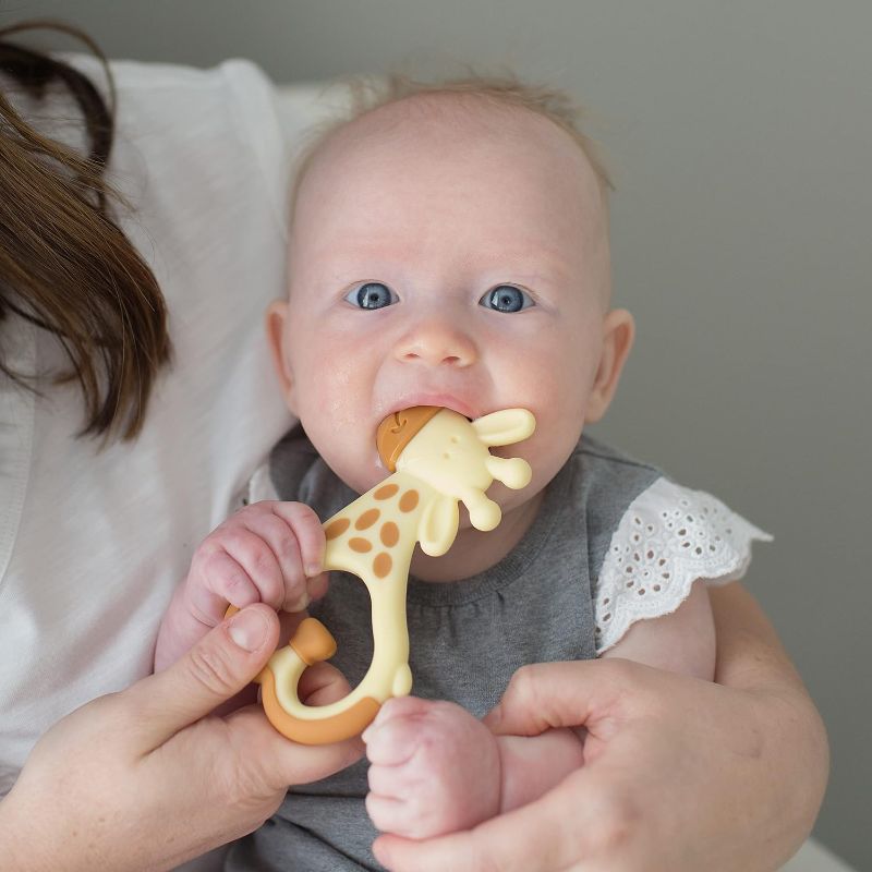 Photo 4 of Dr. Brown’s Ridgees Giraffe, Massaging Baby Teether, Designed by a Pediatric Dentist, BPA Free, 3m+
