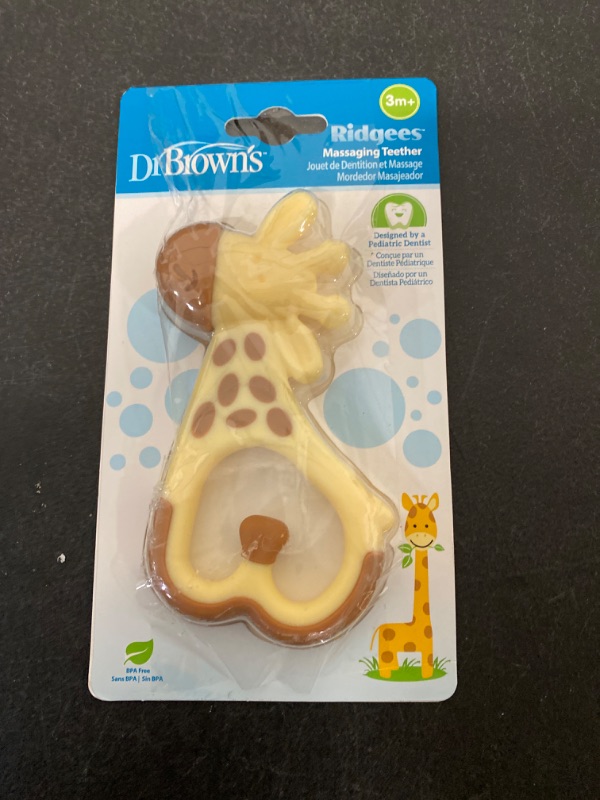 Photo 5 of Dr. Brown’s Ridgees Giraffe, Massaging Baby Teether, Designed by a Pediatric Dentist, BPA Free, 3m+
