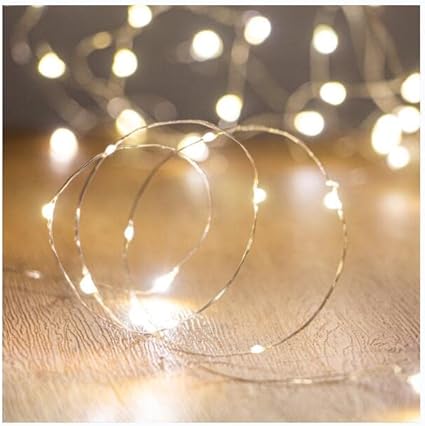 Photo 1 of 10Ft/30 LEDs Fairy,Starry , String Lights for Indoor&Outdoor Decoration Wedding Home Parties Christmas Holiday, Waterproof,Battery Operated.(Warm White)
